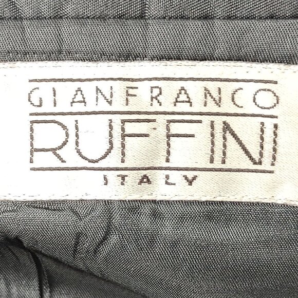 Gianfranco Ruffini Wool 2 Pc Blue Pinstriped Suit Size 36R pants, 44R Jacket - Picture 9 of 12